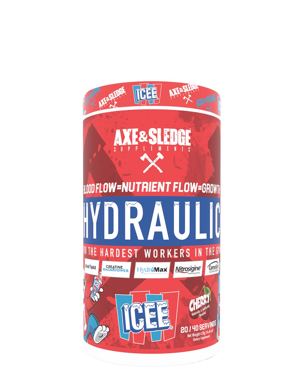 Axe & Sledge Hydraulic Pre-Workout Pump Supplement - Boost Energy, Focus & Muscle Pumps for Gym & Bodybuilding