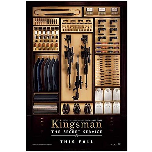 Kingsman: The Secret Service 8x10 Movie Poster - Guns in Closet Scene - Premium Collectible Film Memorabilia for Home Theater Decor & Fan Gifts