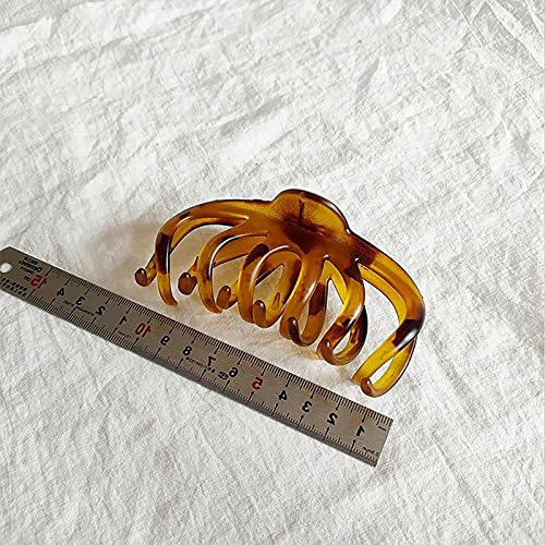 Vintage Hair Claw Clips 3PCS - Non-Slip Strong Hold Hair Barrettes with Interlocking Teeth for Women & Girls, Perfect for Shower, Styling and Everyday Use