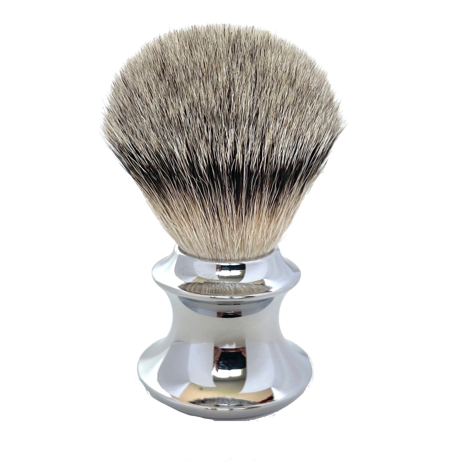 Premium Badger Hair Shaving Brush with Chrome Handle - Best for Wet Shaving, Grooming & Men's Skincare Routine