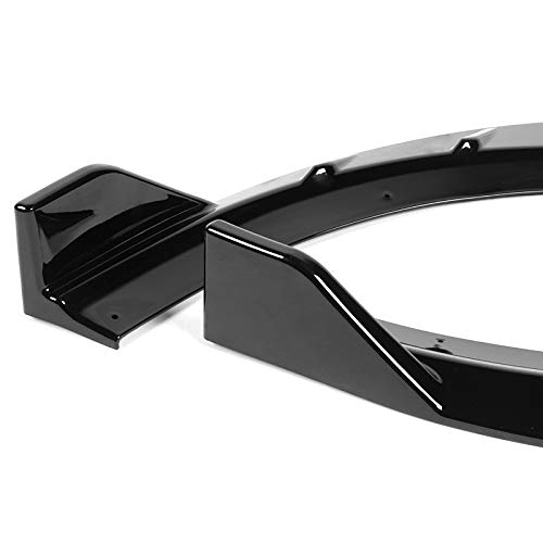HYPERSPEED Front Bumper Spoiler Lip + Side Skirt Extension Rocker Panel Splitter Diffuser ABS for Dodge Charger 2015-2021 - Black Car Body Kit (86