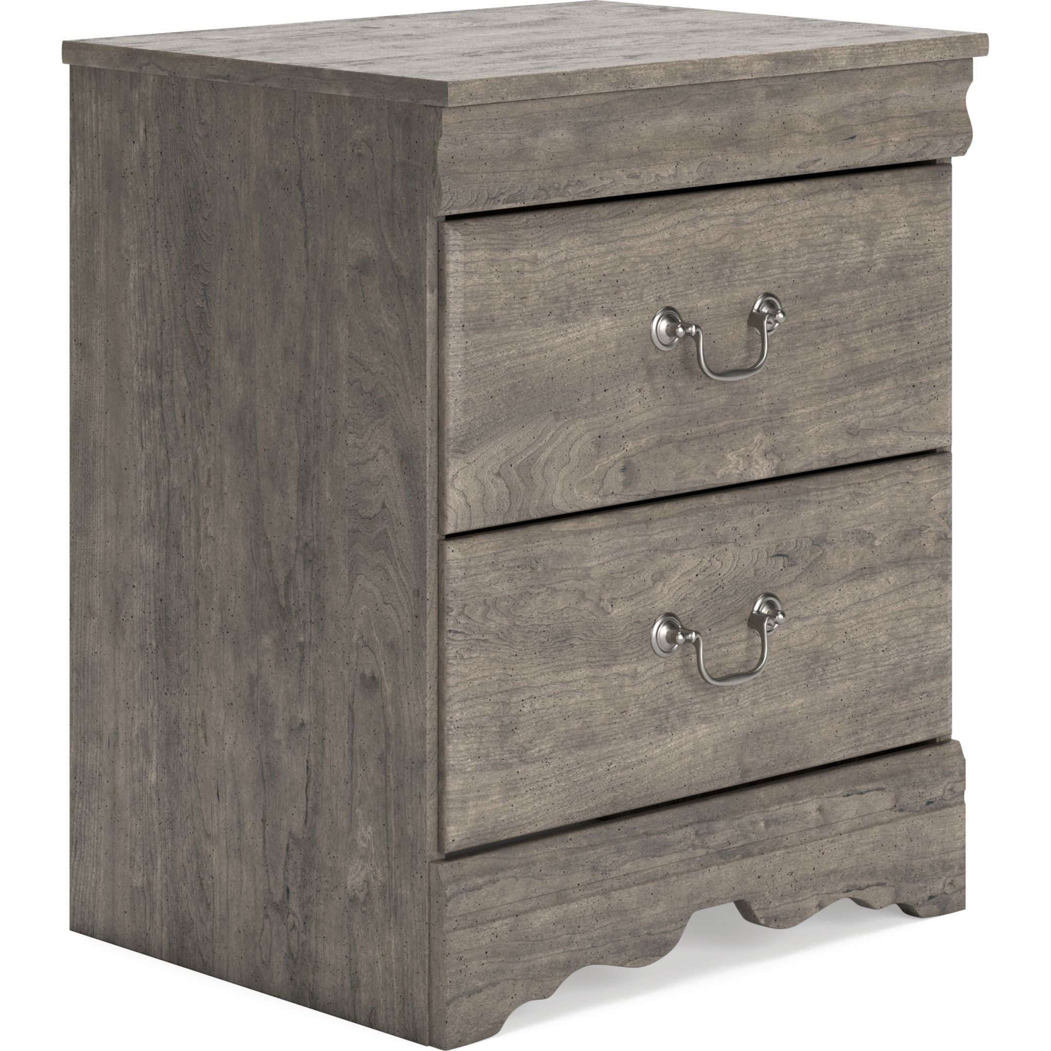 Bayzor Nightstand with Drawer - Modern Gray Bedside Table for Bedroom, Living Room, or Office - Compact Storage Furniture with Sleek Design