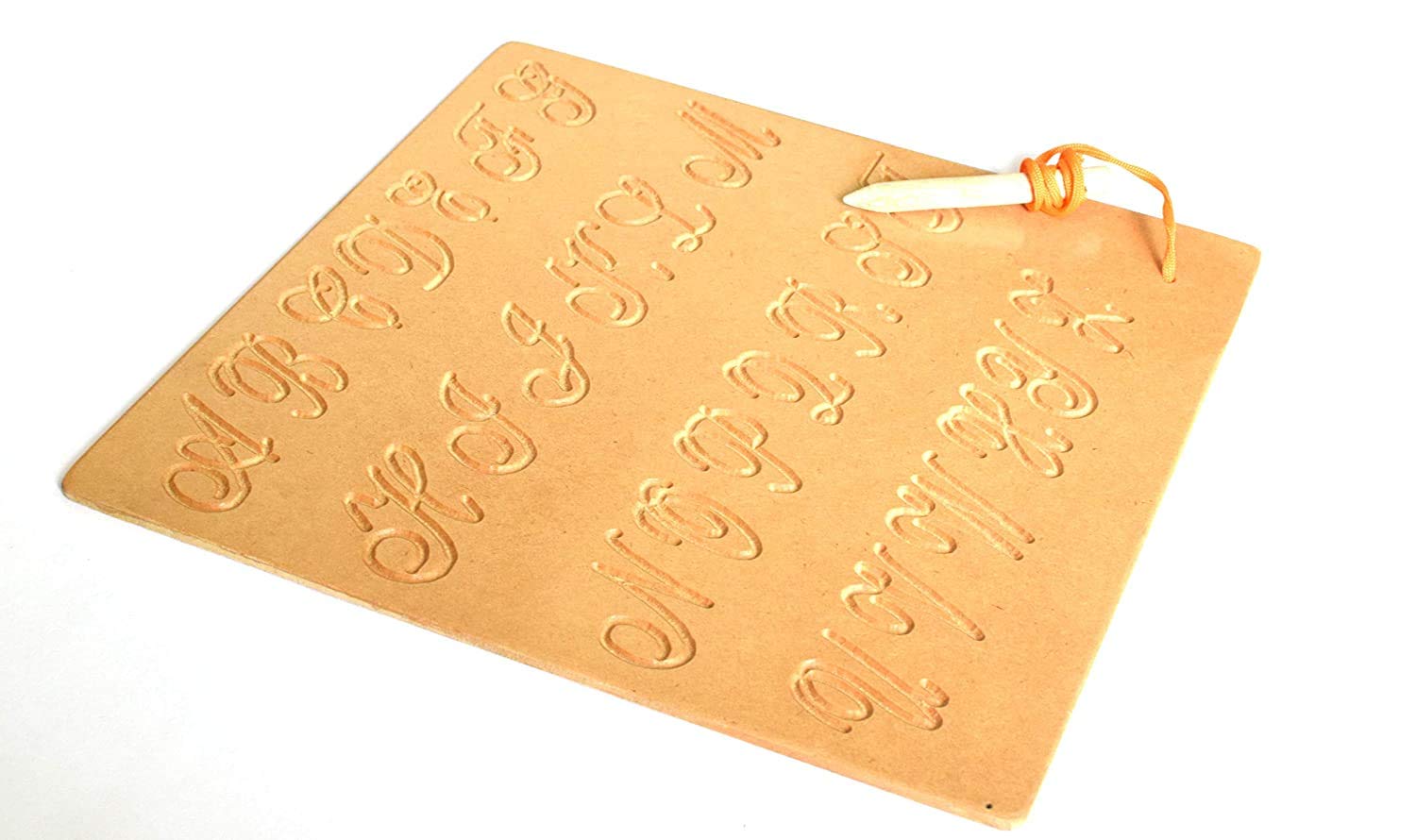 JOYLAND Wooden Hindi Alphabet Tracing Board for Kids - Capital Cursive Letters Writing Practice with Dummy Pencil | Montessori Learning Toy | Educational Slate for Preschool & Kindergarten | Perfect for Home Schooling & Early Childhood Development