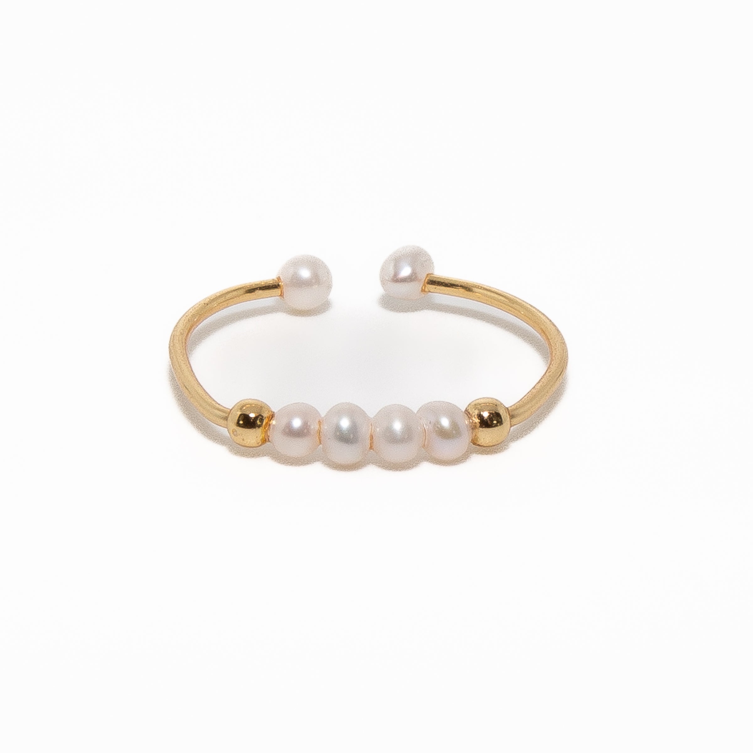 Elegant Gold Filled Pearl Ring for Women - Dainty Stackable Jewelry for Everyday Wear, Date Nights & Special Occasions