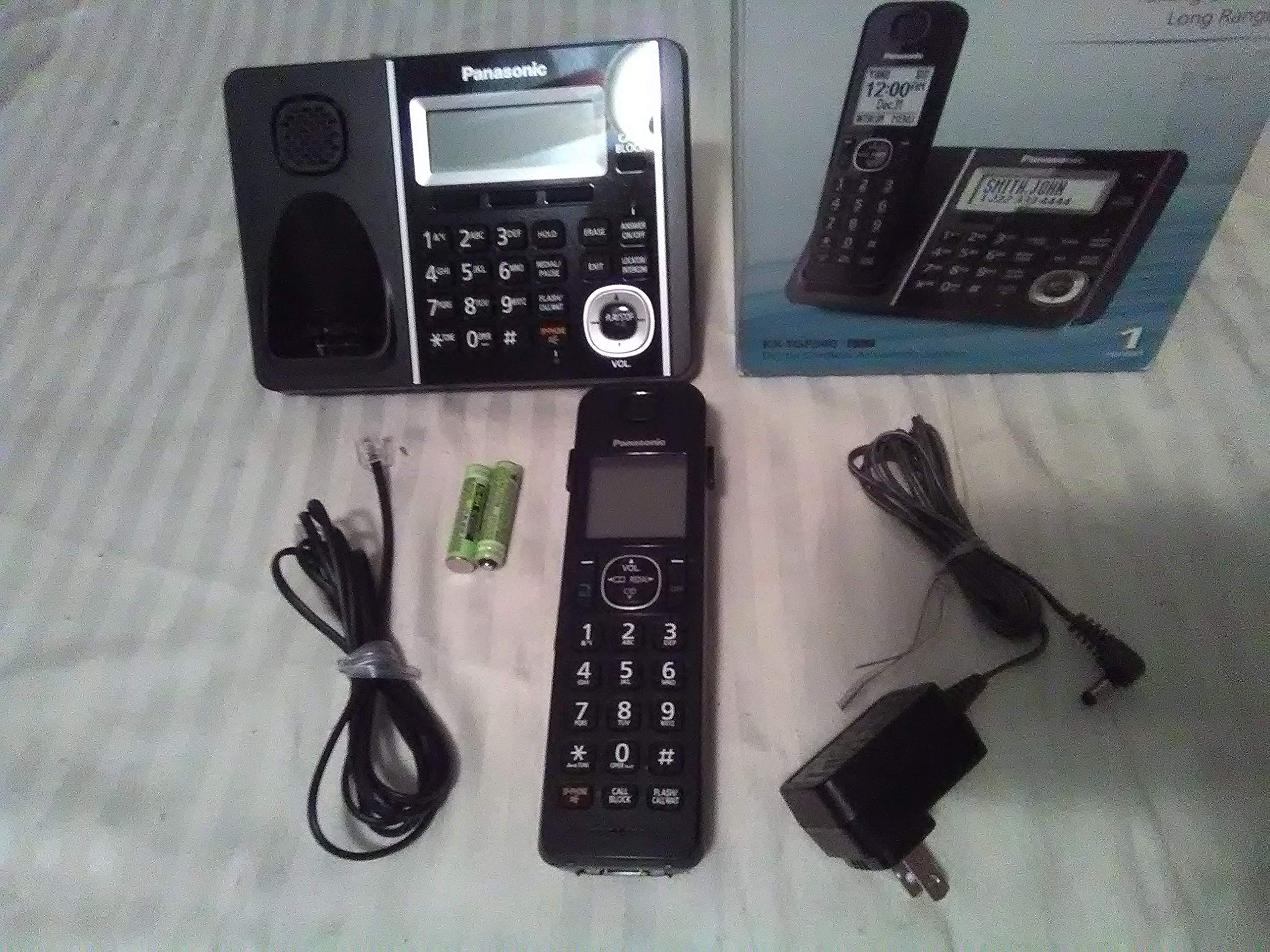Panasonic KX-TGF340B DECT 6.0 1.9GHz Expandable Digital Cordless Phone with 1 Handset - Crystal Clear Calls, Long Range & Interference-Free | Perfect for Home, Office & Business Use