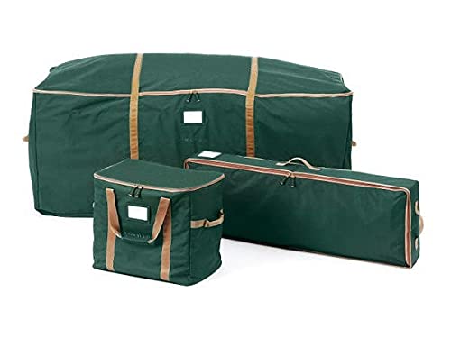 Covermates Keepsakes Christmas Storage Set - Tree Storage Bag, Deluxe Gift Wrap, Ornament Storage Bag - Premium Holiday Protection (Green) | Perfect for Organizing and Safeguarding Christmas Decorations