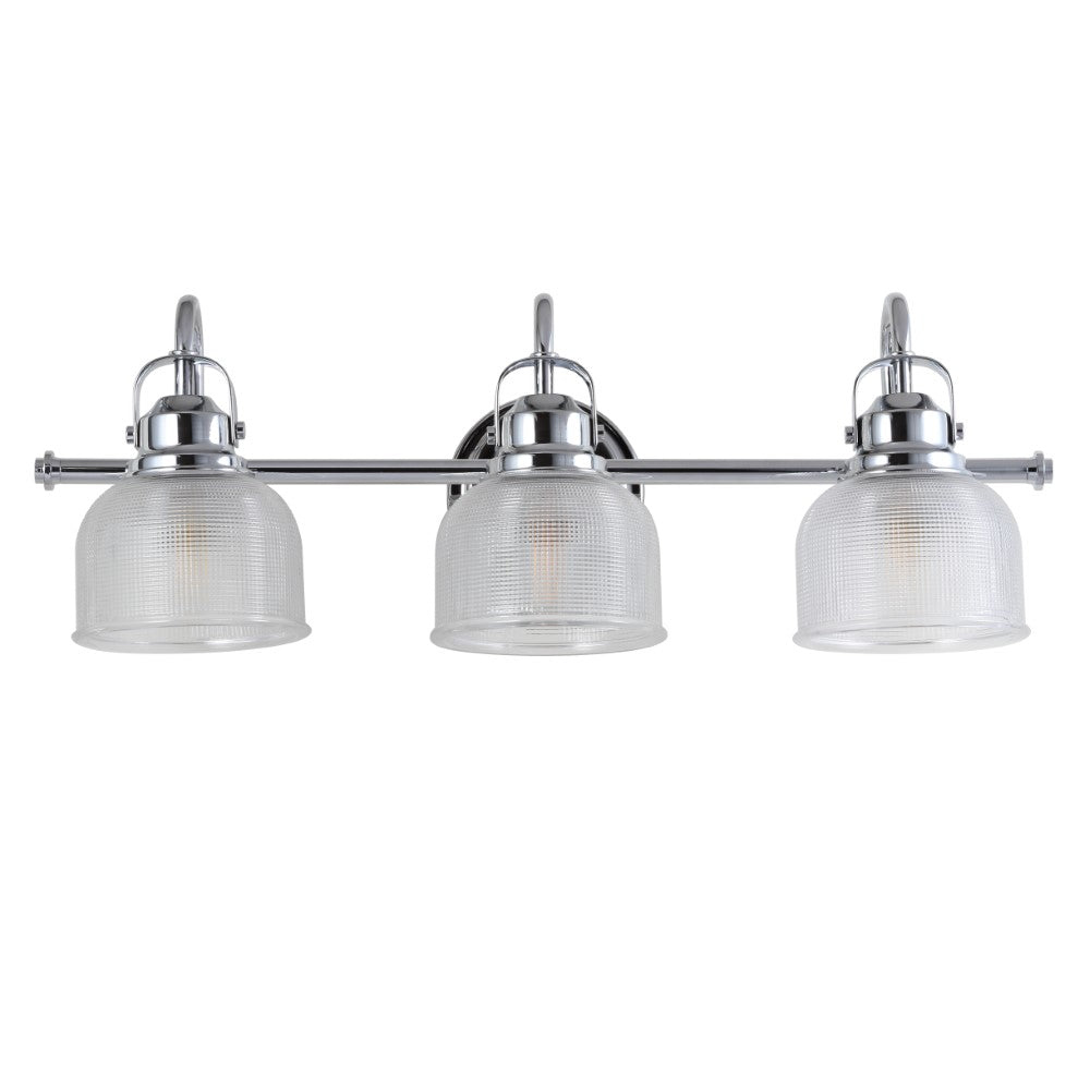 Virginia Metal/Glass LED Vanity Light - Modern Bathroom Lighting Fixture for Makeup Mirror & Dressing Area - Perfect for Bedroom, Bathroom, and Powder Room Decor