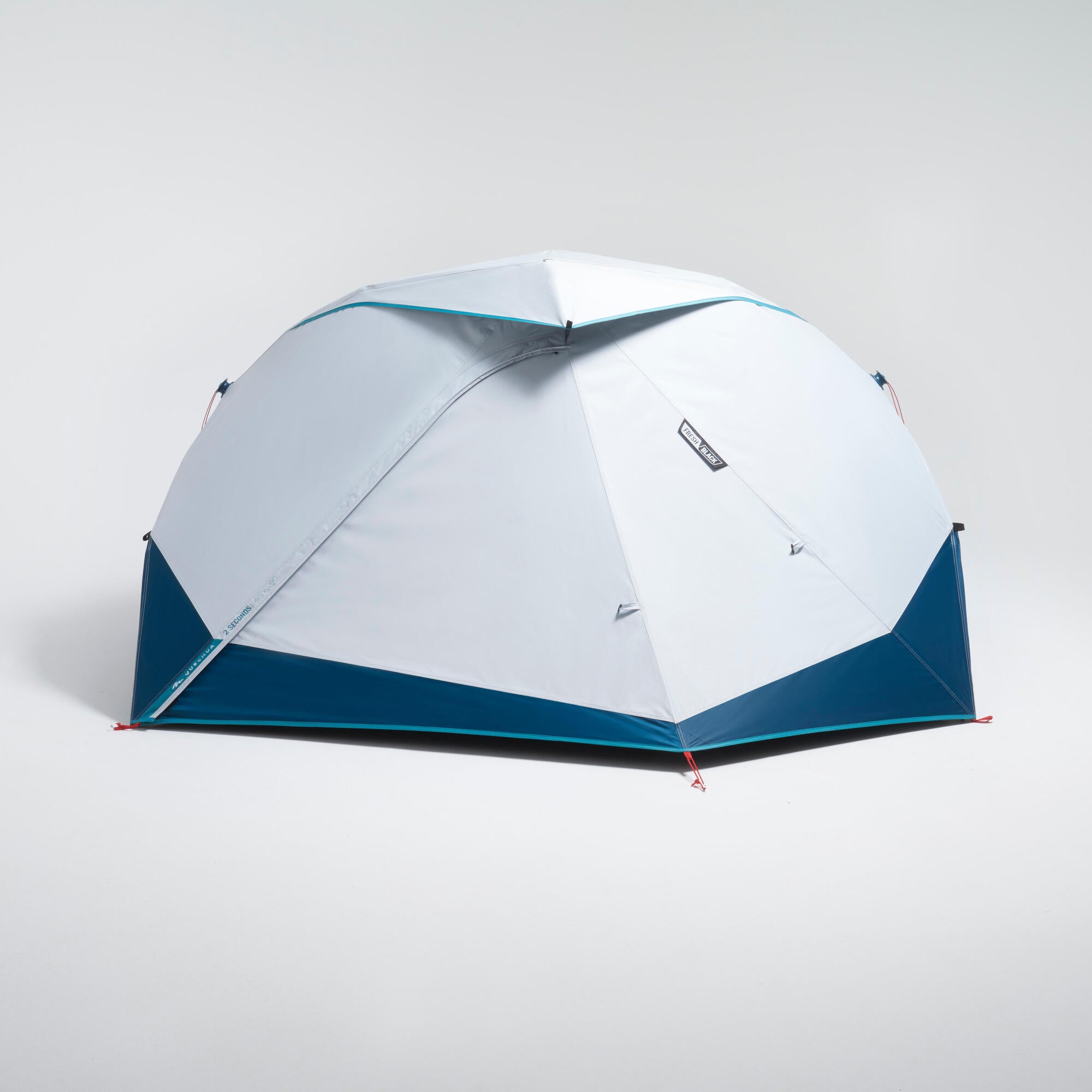 Quechua 2 Second Easy Fresh & Black Waterproof Pop Up Camping Tent for 2 Person - Lightweight Instant Setup Tent for Outdoor Adventures, Hiking, Backpacking & Family Camping Trips