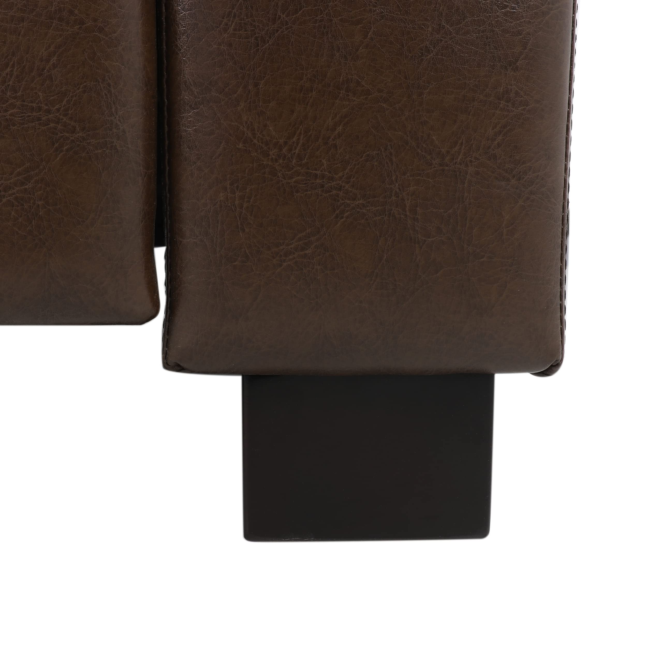 Christopher Knight Home Craigue Tufted Pushback Recliner - Faux Leather - Dark Brown - Comfortable Living Room Chair for Relaxing & Watching TV