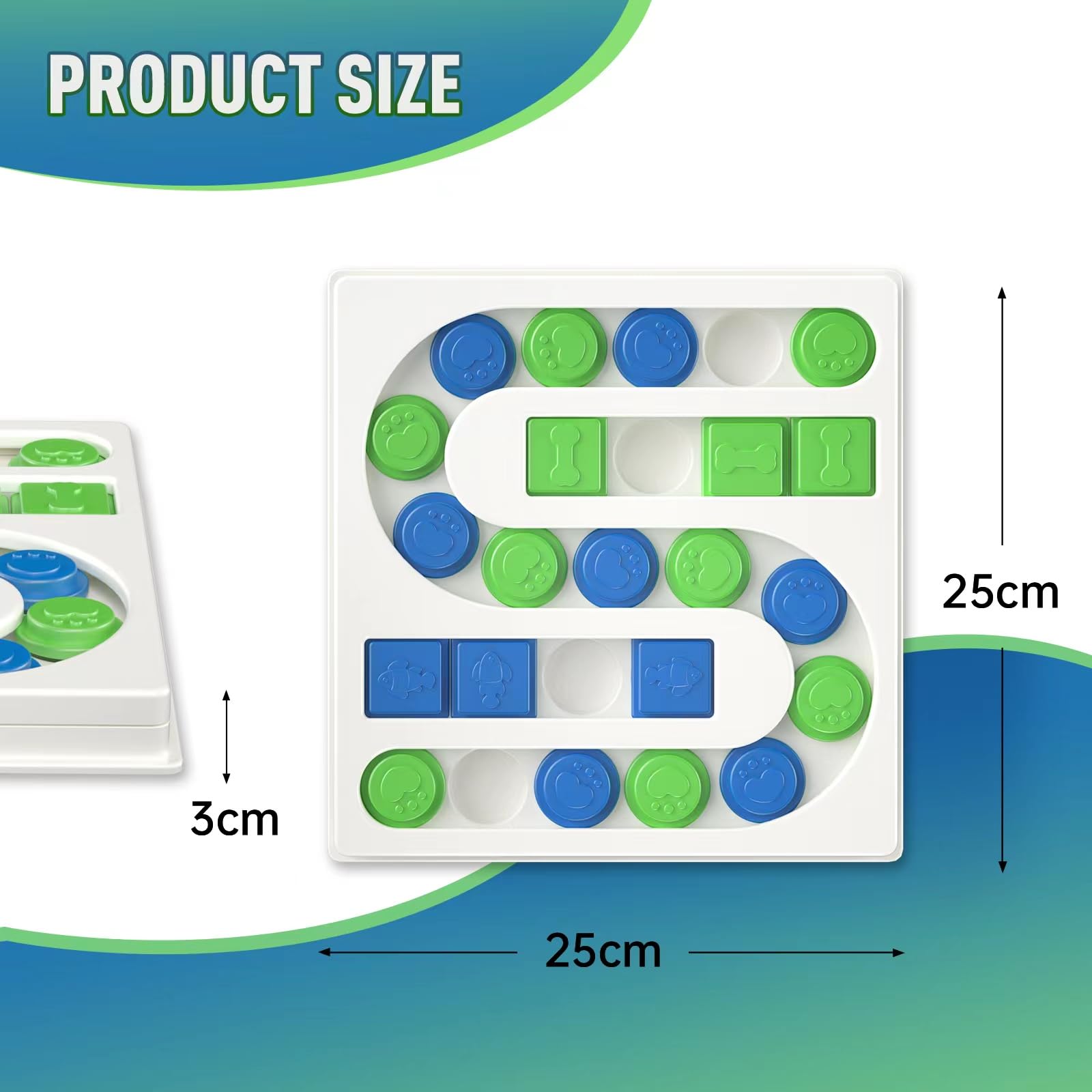 Interactive Dog Puzzle Toys for IQ Training & Mental Enrichment - Slow Feeder Treat Dispenser for Small Medium Large Dogs - Perfect for Boredom Relief & Indoor Playtime
