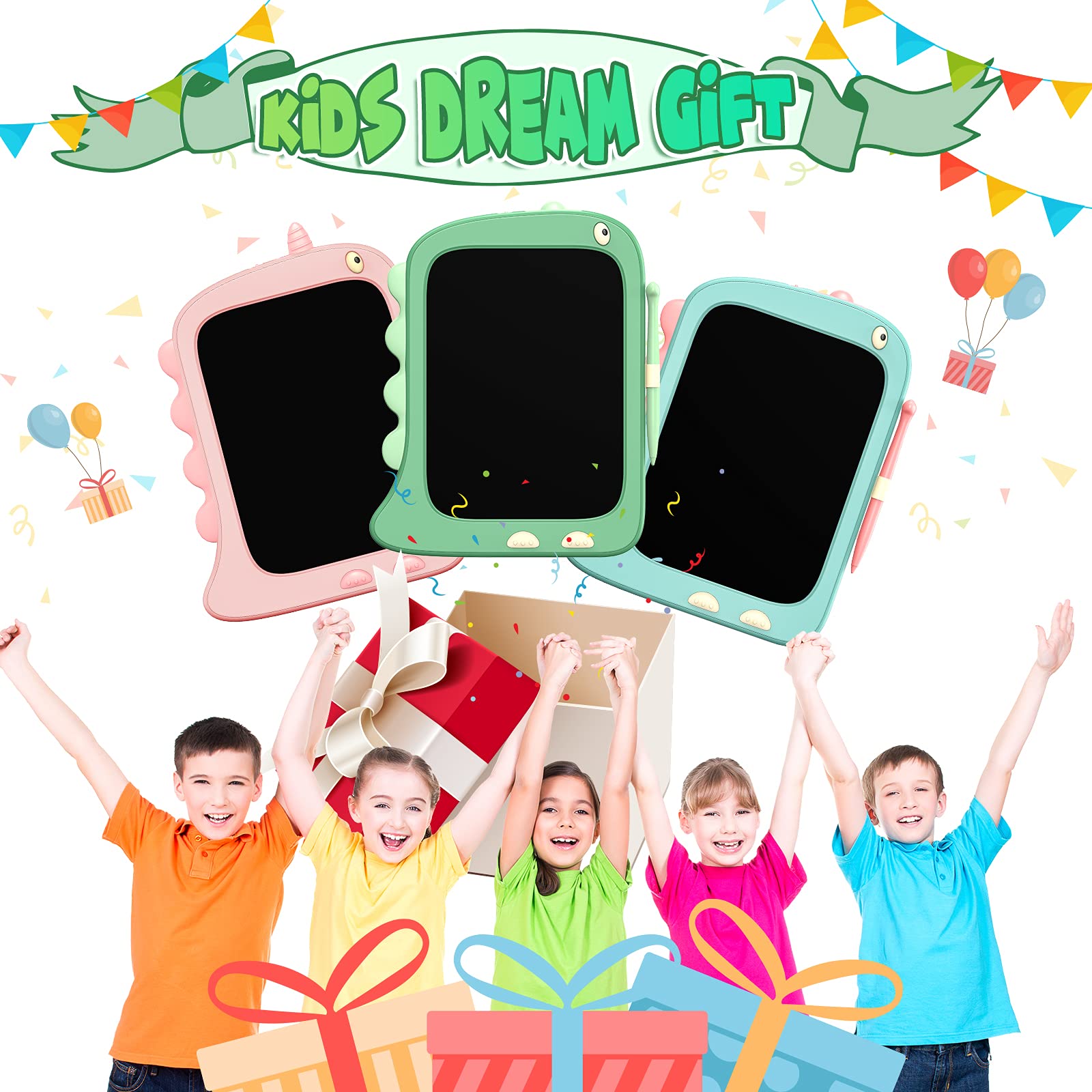 TEKFUN LCD Writing Tablet for Kids Ages 3-6 - 8.5