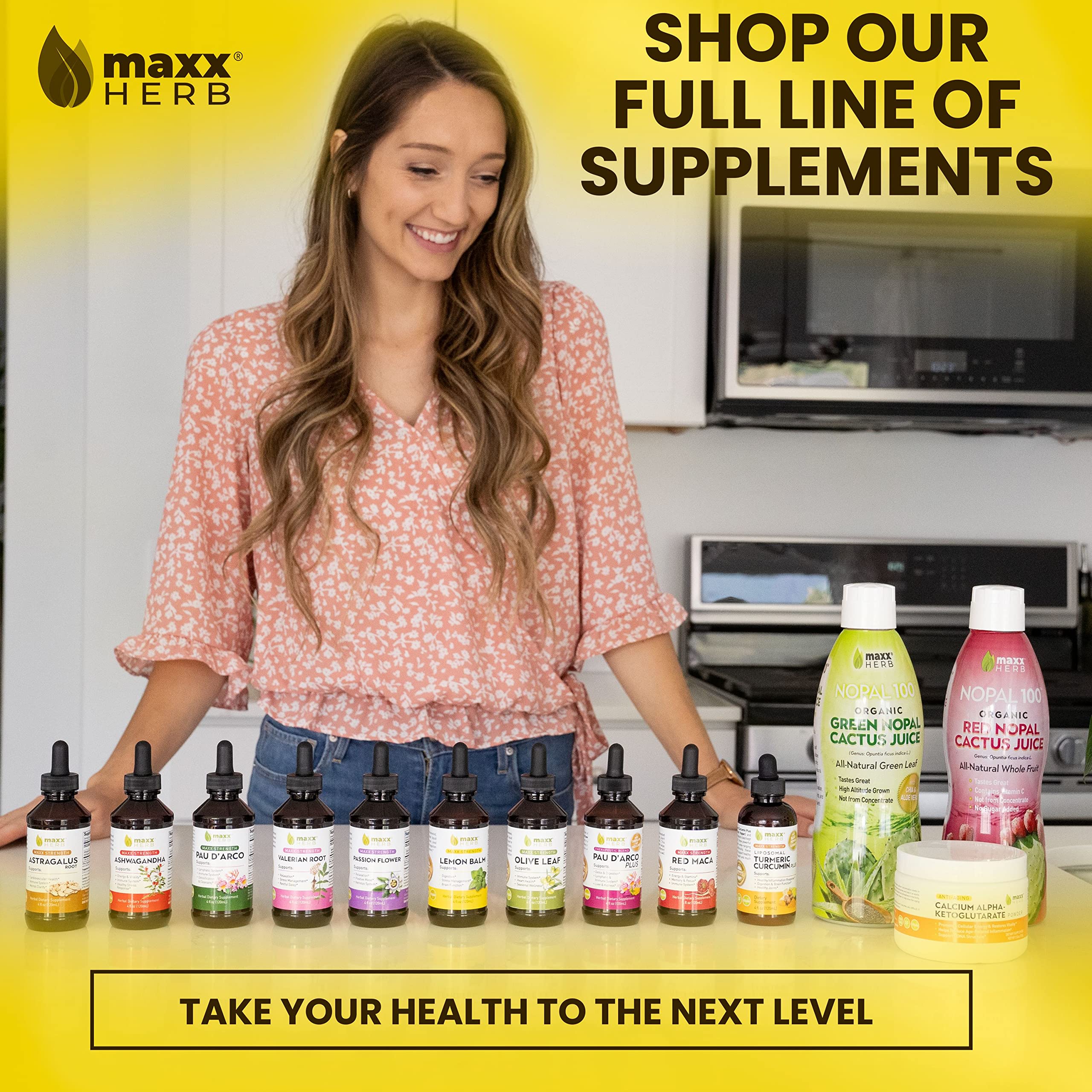 Maxx Herb Lemon Balm Extract - Maximum Strength Lemon Balm Tincture for Nervous System Support & Stress Relief - Fast Absorption Formula (Better Than Capsules) - 4 Bottles x 4oz (240 Servings) - Perfect for Daily Relaxation, Anxiety Relief & Natural Sleep Aid