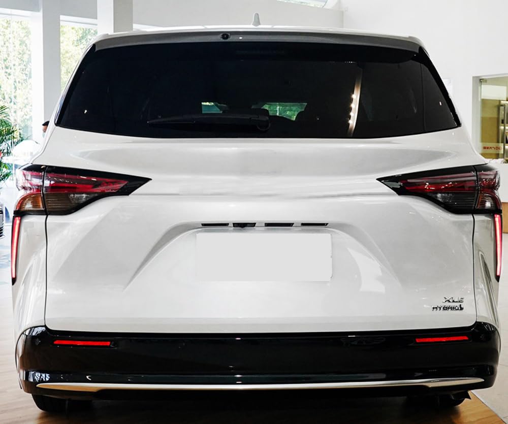 iJDMTOY Dark Red LED Rear Side Pillar Tail & Brake Lights - Vertical Fit OEM Replacement for 2021-2024 Toyota Sienna (Less Trims) | Upgrade Your Minivan's Safety & Style for Night Driving & Family Road Trips