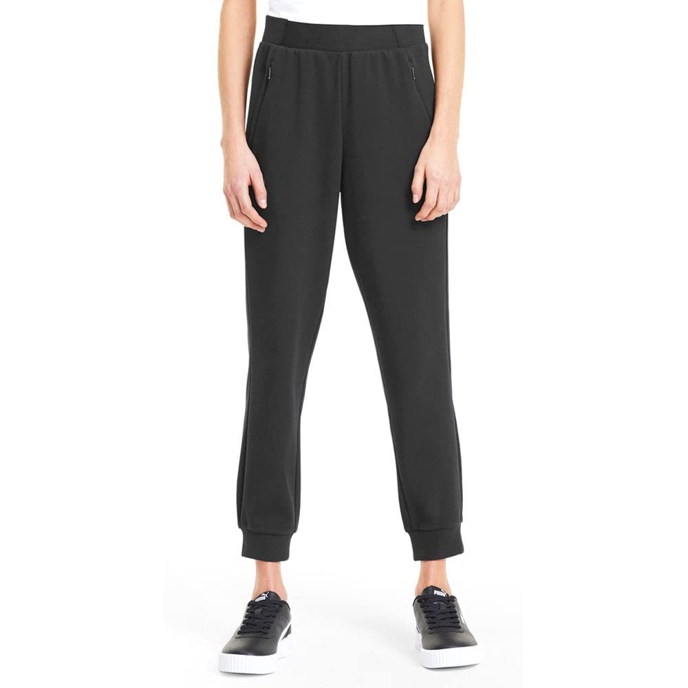 PUMA Women's Scuderia Ferrari Sweatpants - Black Casual Joggers for Workout & Lounge | Comfortable Athletic Pants for Running, Yoga & Everyday Wear