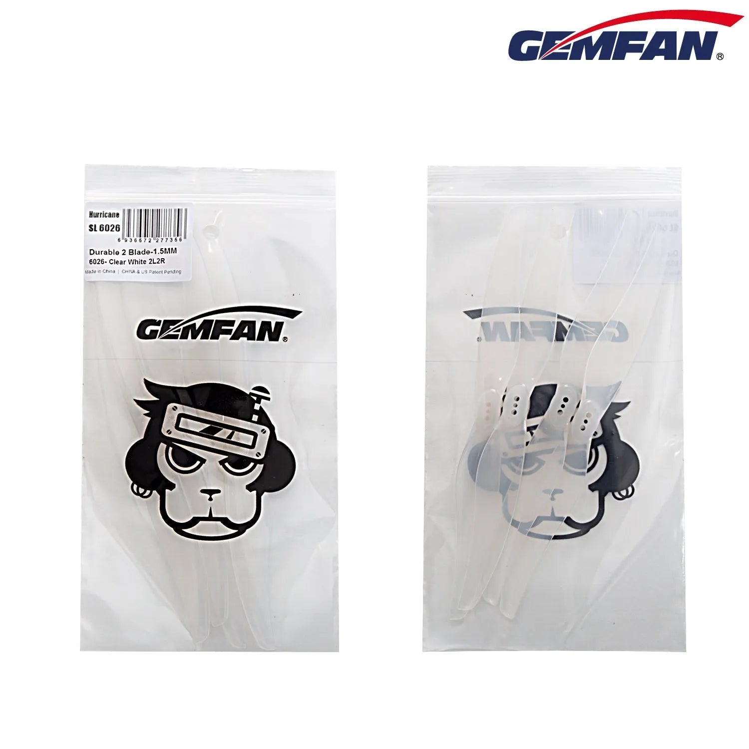 GEMFAN Hurricane SL 6026 PC 1.5mm Propeller for 2004 1700KV Drone - 8 Pack - High Performance FPV Racing & Freestyle Drones - Durable Polycarbonate Blades for Smooth Flight