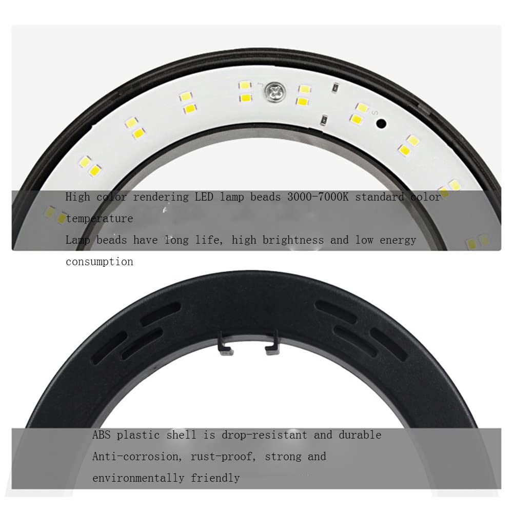 MINJUK 6-inch & 8-inch LED Ring Light for Video Conferencing, Live Streaming, YouTube Videos - Clip-On Computer/Notebook Lighting with Adjustable Brightness - Perfect for Zoom Meetings, TikTok Videos & Home Office Setup