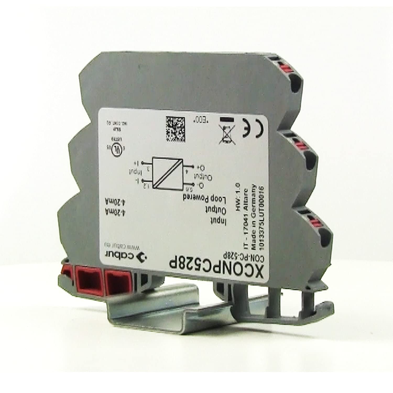 Loop Powered 4-20mA Analog Signal Isolator with Galvanic Separation - DIN Rail Mounted for Industrial Automation & Process Control Systems