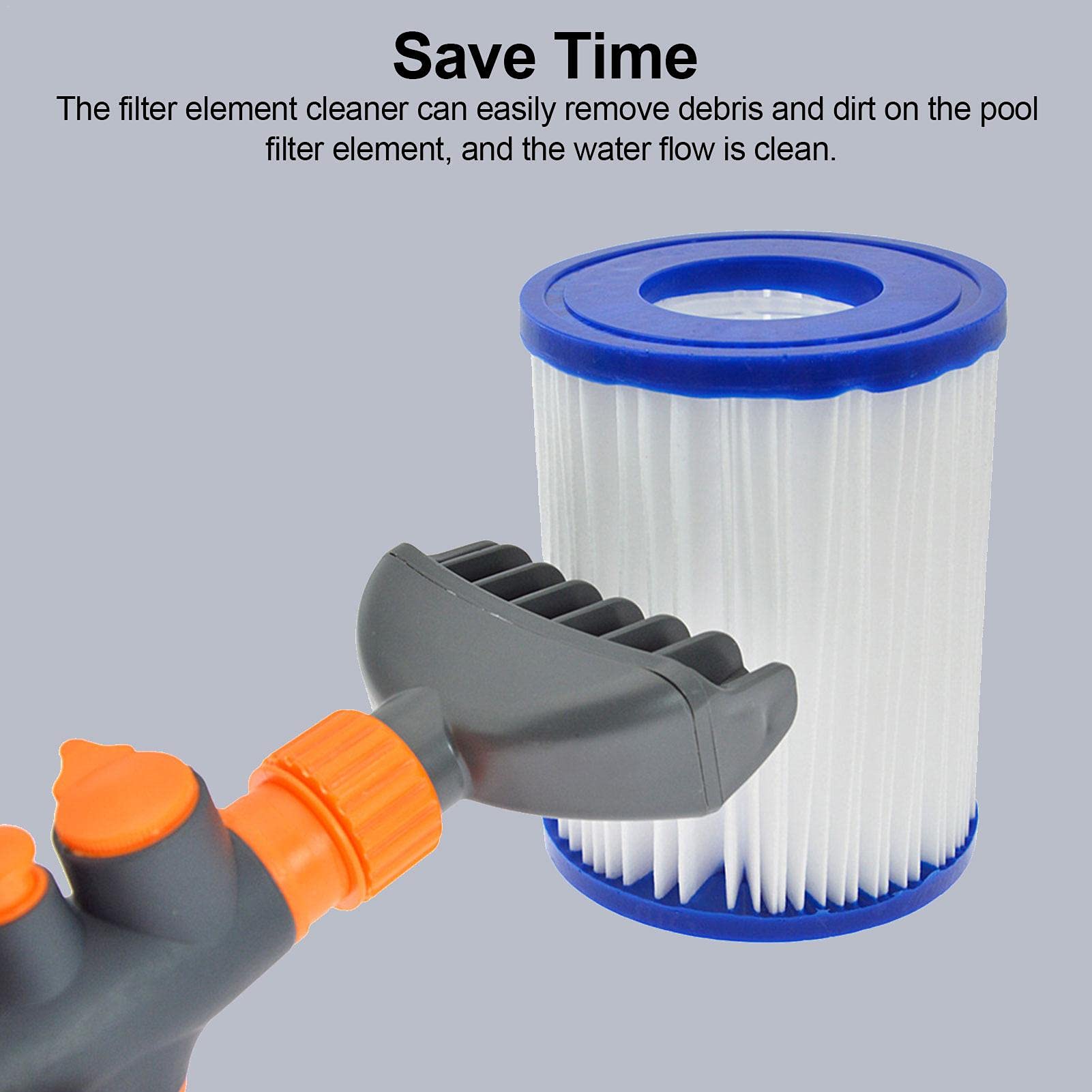 Naysku Premium Pool & Spa Filter Cleaning Brush - Heavy Duty Cartridge Cleaner for Removing Debris & Dirt | Ideal for Pool Maintenance, Spa Cleaning & Filter Care