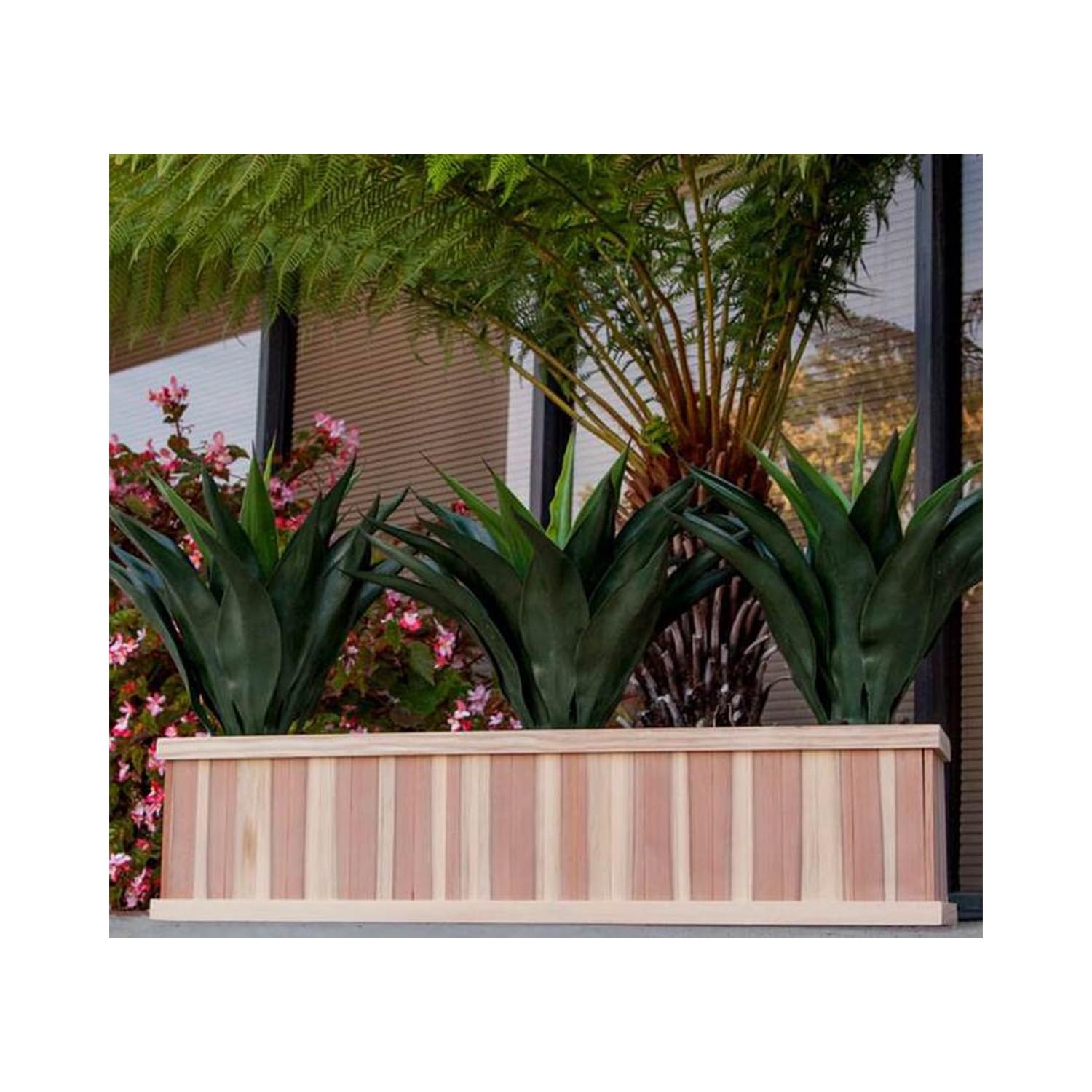 48 Inch Window Planter Box with Suede Finish - Perfect for Indoor Herb Gardens, Balcony Decor, and Home Gardening Accessories