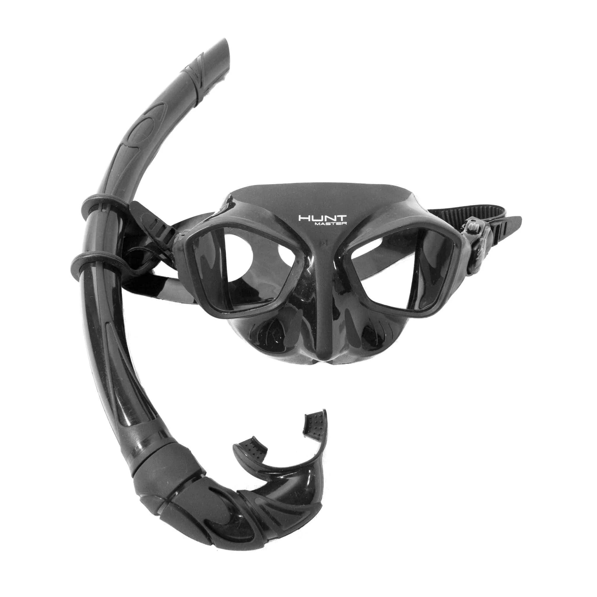 Hunt Master Bat Diving Mask & Snorkel Set with Clear Container - Professional Scuba Gear for Underwater Hunting & Spearfishing | Perfect for Ocean, Beach & Pool Adventures