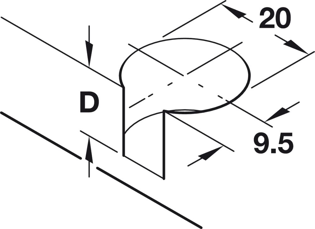Rafix 100-Piece Furniture Connectors with Bolts for 19mm/3/4