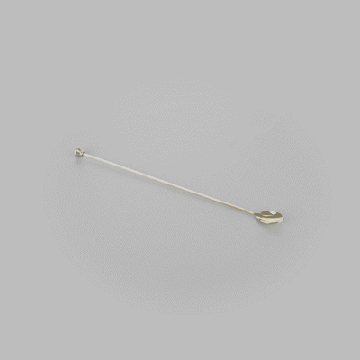 Premium Gold Plated Stainless Steel Bar Spoon & Muddler - 16