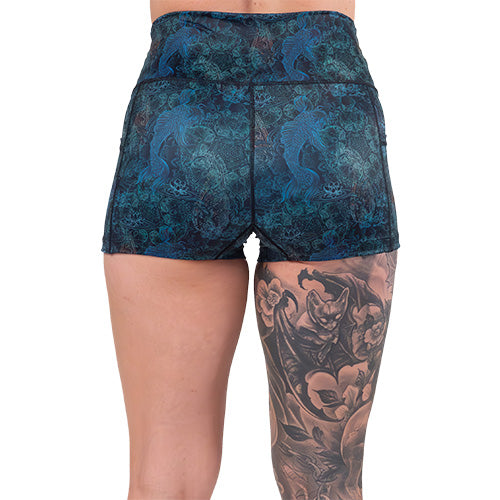 Stylish Koi Print Shorts for Men - Trendy Summer Swim & Lounge Shorts - Perfect for Beach, Pool, and Casual Wear