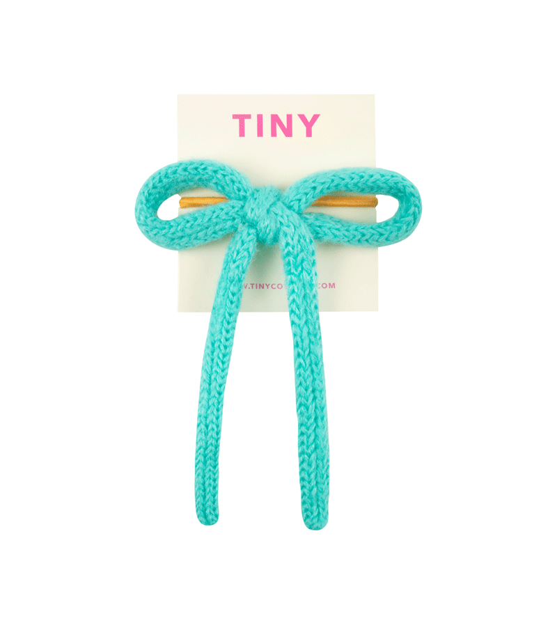 Tinycottons Emerald Bow Hair Elastic - Adjustable Hair Tie for Women & Girls - Perfect for School, Parties & Everyday Styling