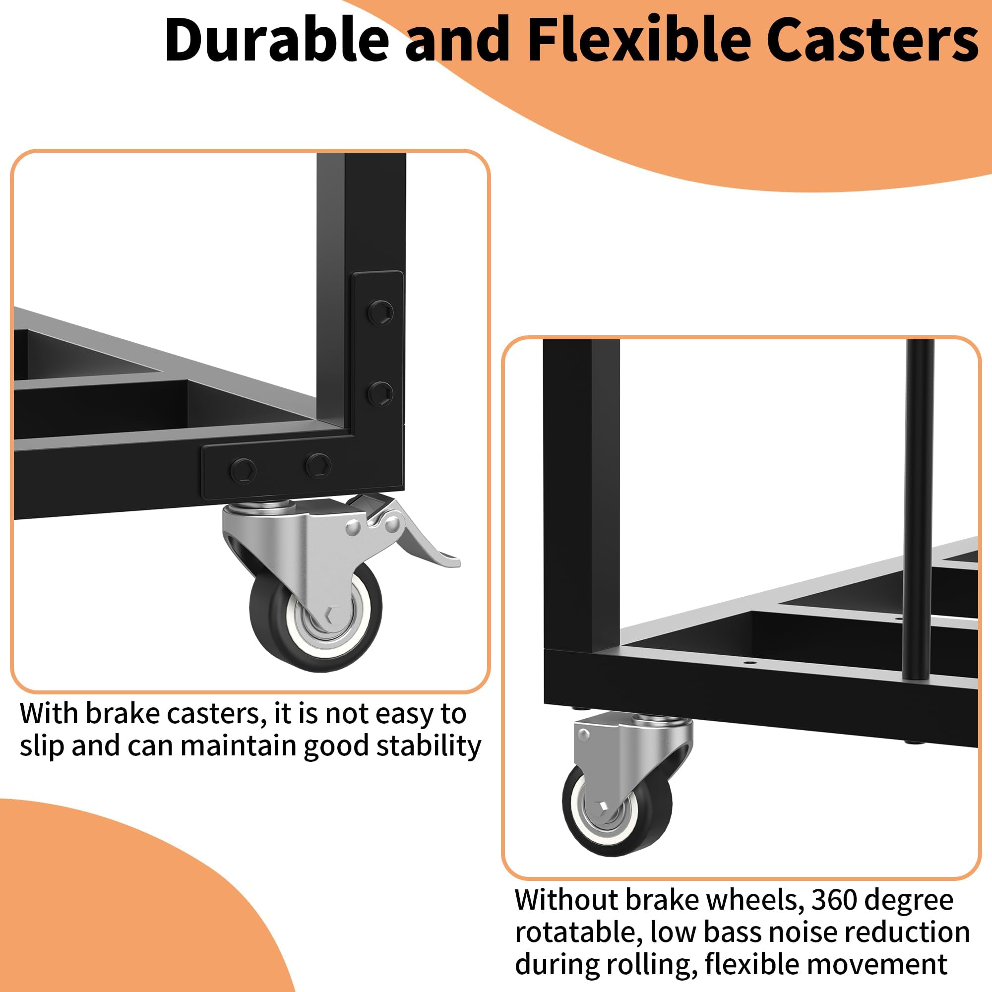 Lukar 2-Tier Metal Art Storage Rack with Wheels & Handle - Heavy Duty Canvas Drying Rack for Artists - Perfect for Studios, Galleries & Art Classrooms - Organize Paintings, Prints & Panels Easily
