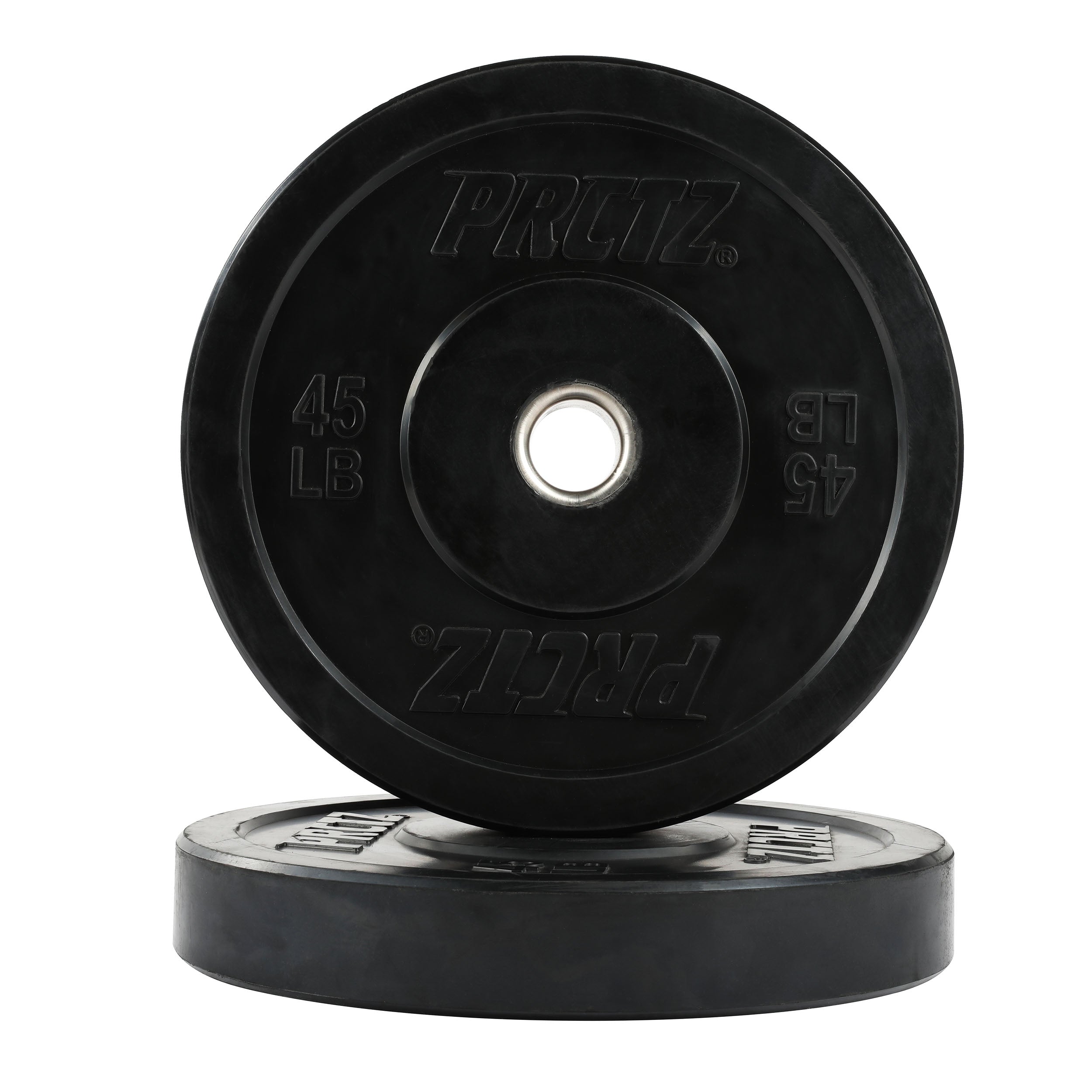 PRCTZ 260 lb Rubber Bumper Weight Plate Set - 2
