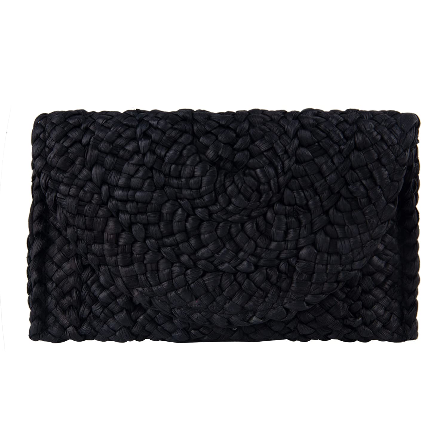 Freie Liebe Women's Woven Straw Clutch Purse - Summer Beach Bag, Envelope Handbag for Outdoor Parties, Weddings & Vacation Essentials