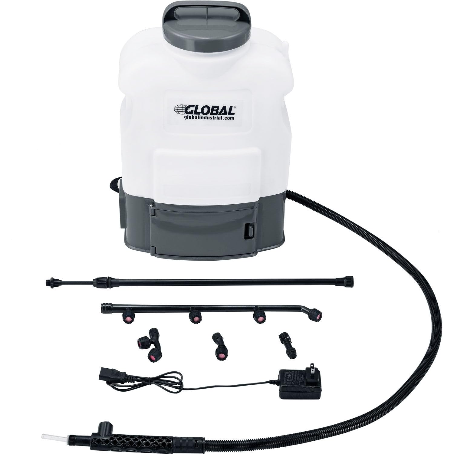 Global Industrial Battery Powered Backpack Electrostatic Sprayer with Charger - 4.2 Gallon Capacity | Portable Disinfectant Sprayer for Sanitizing Large Areas, Farms & Commercial Spaces