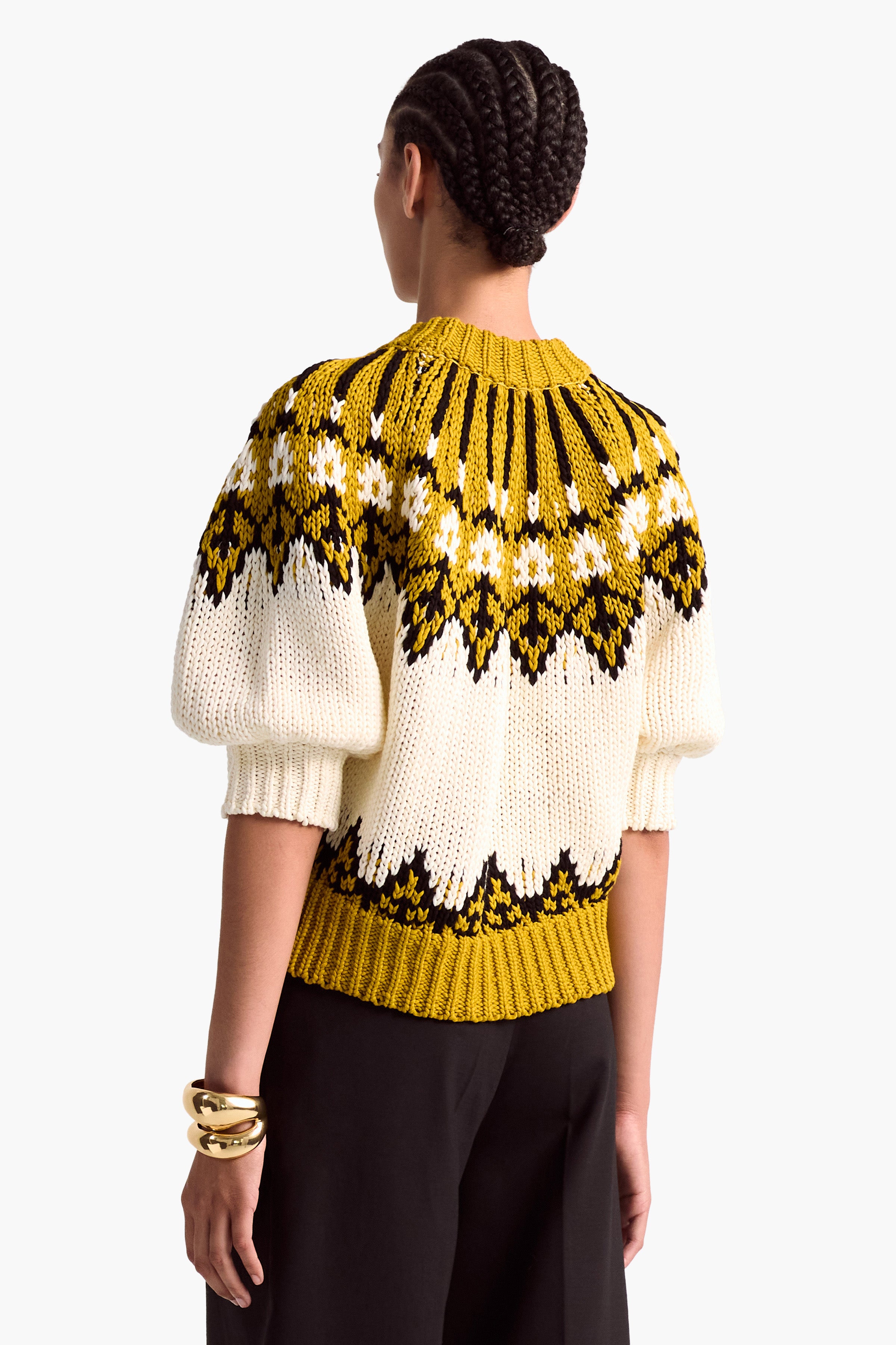 Fair Isle Python Knit Sweater for Men & Women - Cozy Winter Pullover for Casual Outfits & Holiday Gatherings