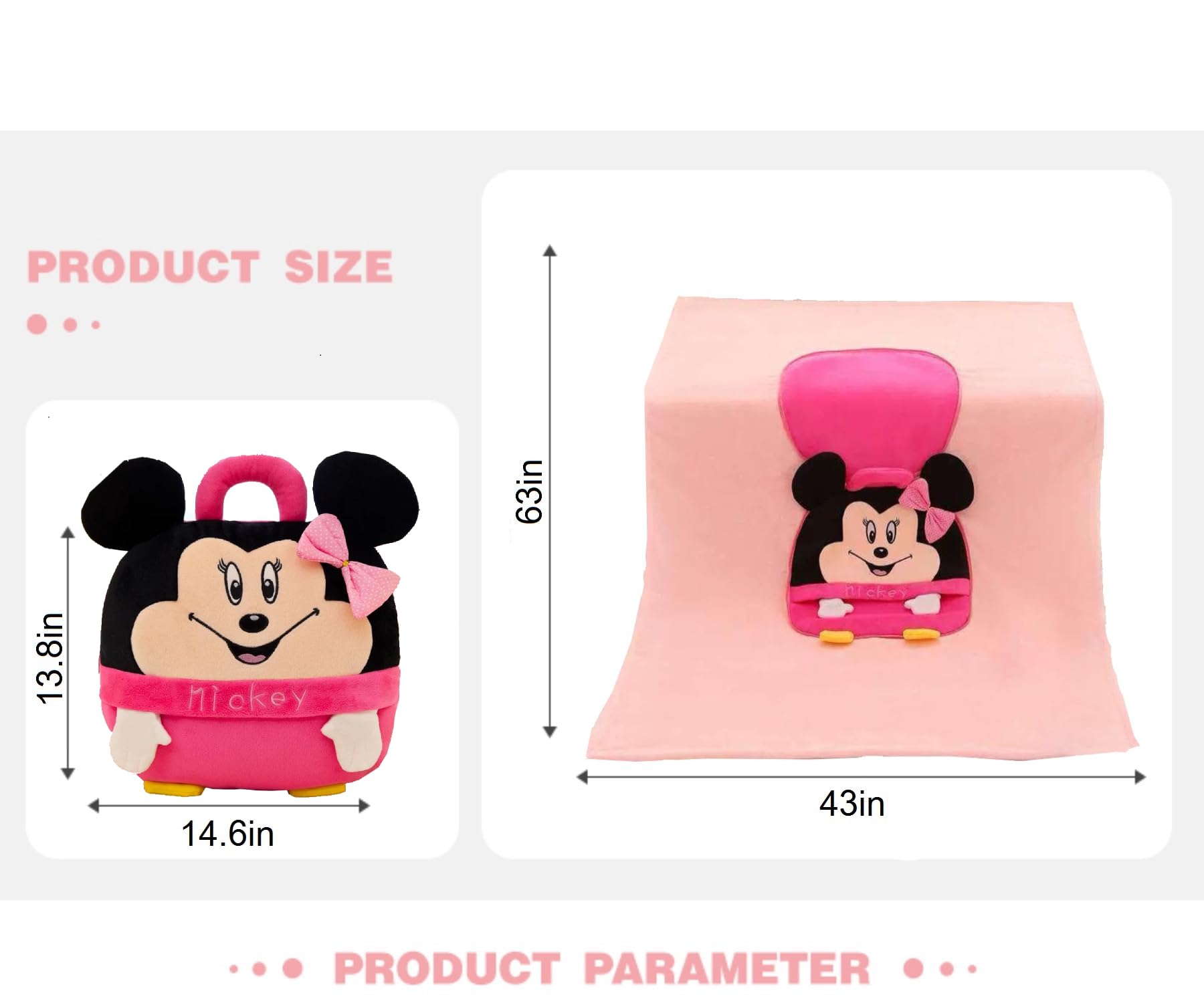 3-in-1 Travel Pillow Blanket Bag for Kids Ages 0-15 | Soft Plush Convertible Blanket & Pillow | Perfect for Airplane, Car Rides & Sleepovers