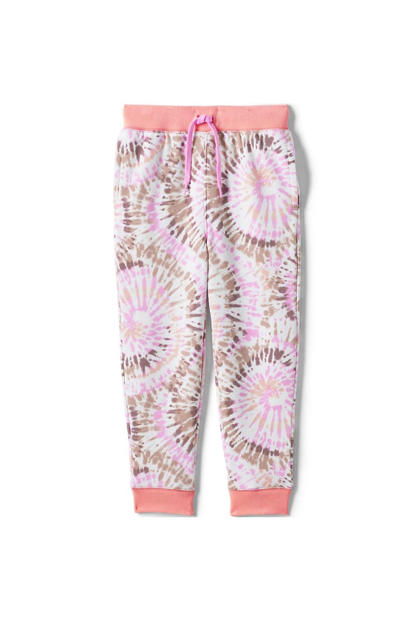 Lands' End Kids Iron Knee Pattern French Terry Joggers - Soft & Durable Boys' & Girls' Casual Pants for Playtime, School & Everyday Wear