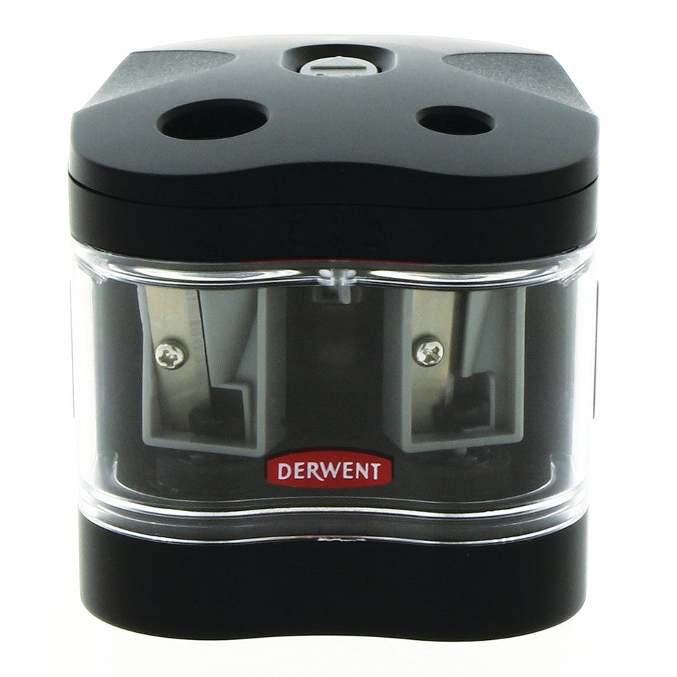 Derwent Battery Operated Pencil Sharpener - Electric Automatic Pencil Sharpener for School, Office & Art Supplies - Perfect for Artists, Students & Professionals