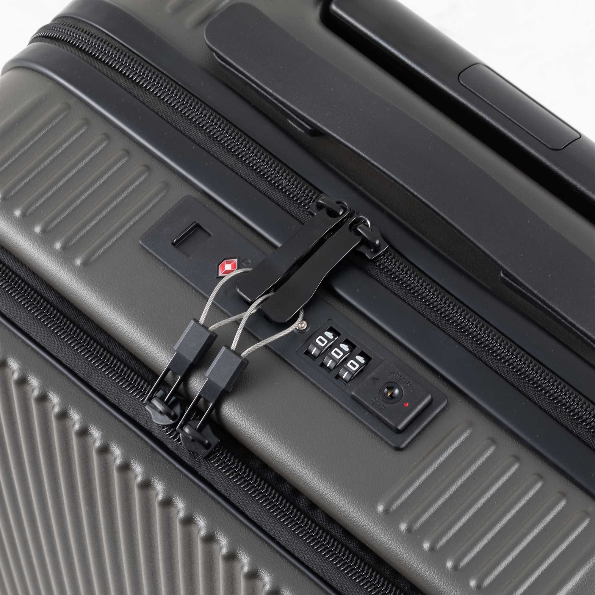 Dellonda 20-Inch Carry-On Luggage with Laptop Compartment, TSA Approved Dual Locks, USB Charging Port & 360° Spinner Wheels - Perfect for Business Travel & Weekend Getaways (Model DL157)