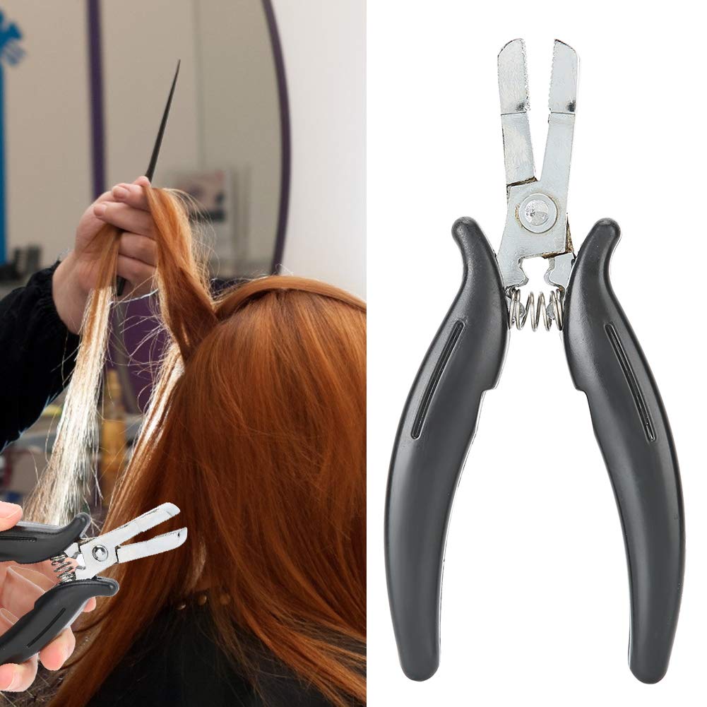Professional Hair Extension Pliers for Micro Rings Beads - Black Hair Extension Tool for Seamless Micro Ring Installation | Perfect for Salons, DIY Hair Extensions & Styling at Home