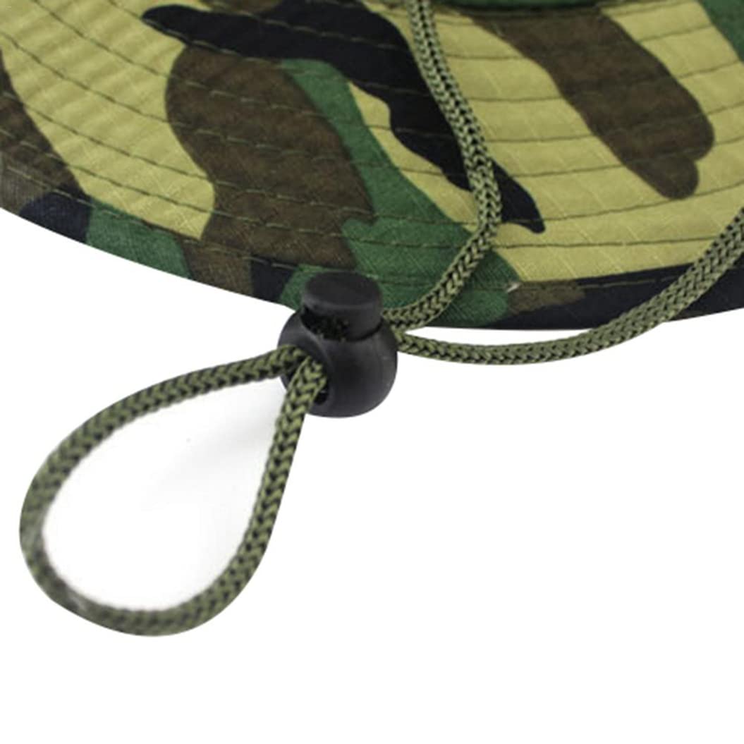 Breathable Camouflage Boonie Hat for Men & Women - Quick Dry Fishing Sun Cap with UPF Protection - Perfect for Summer Outdoor Activities, Hiking, Camping & Beach