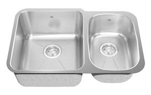 1 3/4 Bowl Undermount Kitchen Sink - 16 Gauge Premium Stainless Steel, Brushed Finish, Soundproof Pads - KSCM4RUA 9D by Kindred - Perfect for Modern Kitchens, Restaurants & Commercial Use