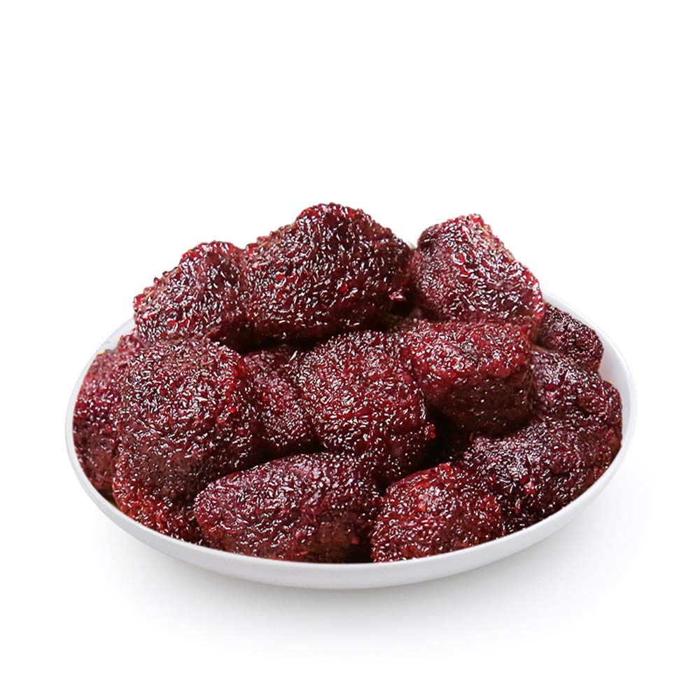 Premium Dried Red Bayberry Snacks - Sweet & Sour Waxberry Fruit, 500g/17.64oz/1.10lb - Healthy Digestive Aid, Natural Preserved Fruit for Gifting, Office Snacks & Chinese New Year Treats
