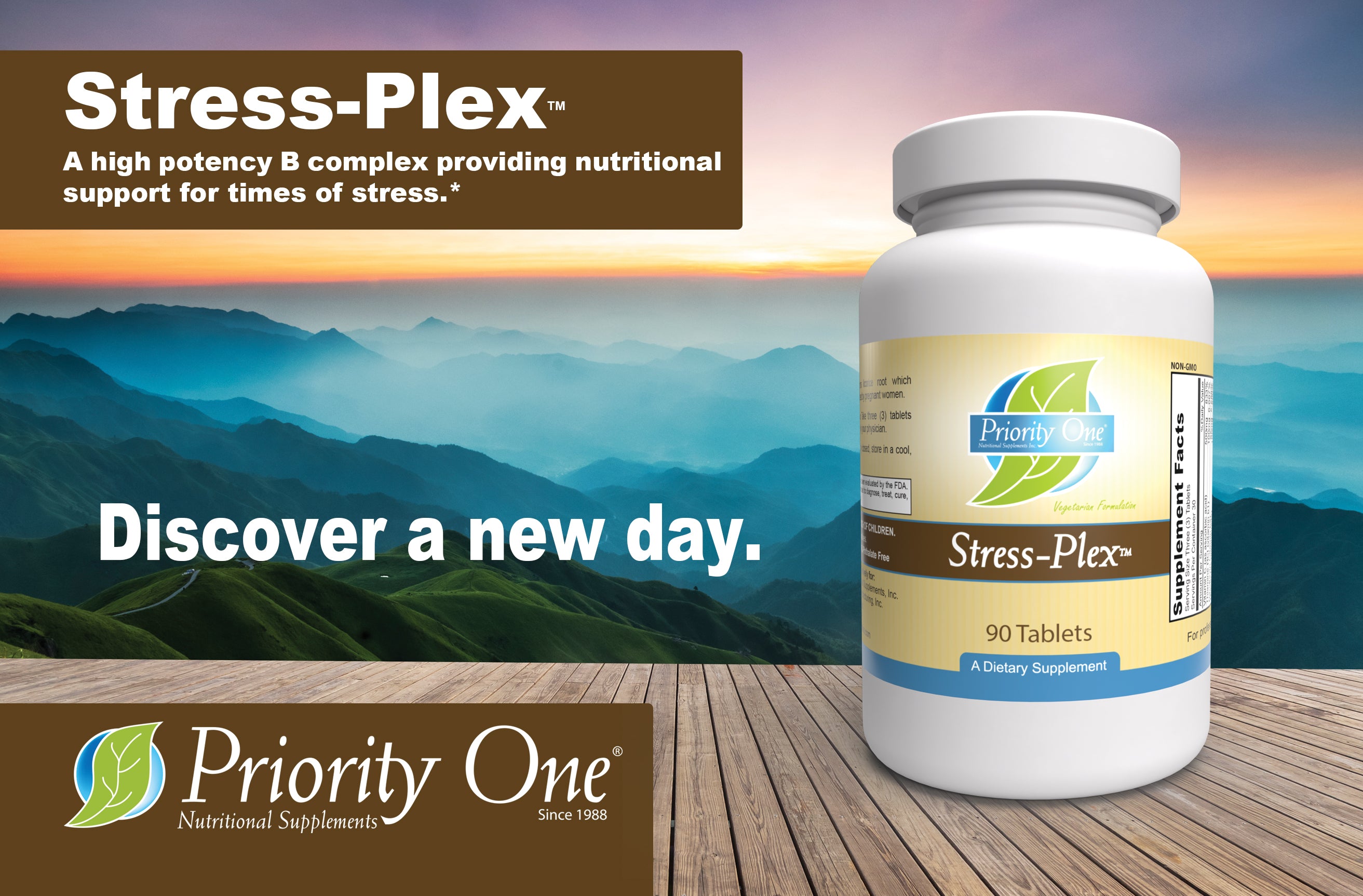 Stress Plex (90 Tablets) - High Potency B Complex Vitamins for Stress & Anxiety Relief - Supports Nervous System Health - Perfect for Daily Stress Management & Mental Wellness