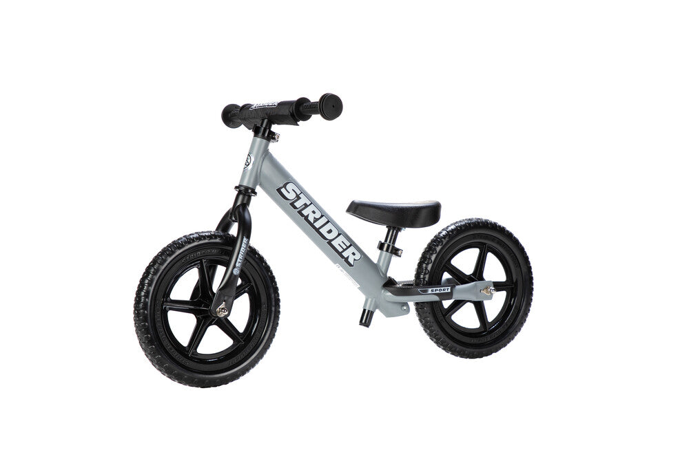 Strider 12 Sport Balance Bike for Kids Ages 1.5-5 Years | No-Pedal Toddler Bike for Learning to Ride | Lightweight Aluminum Frame | Indoor & Outdoor Use | Perfect First Bike for Boys & Girls