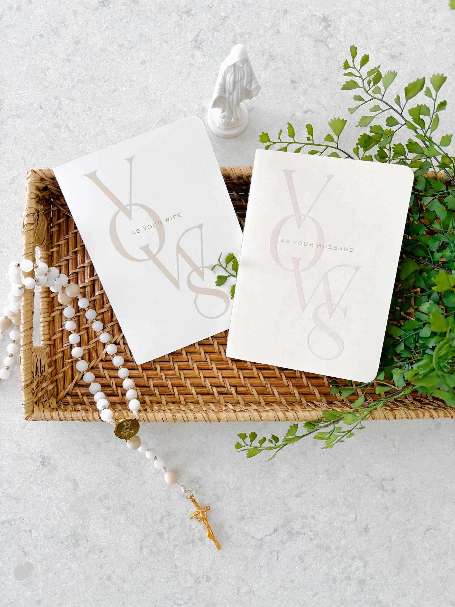 Book of Vows - Set of Two Wedding Vow Books for Couples | Romantic Ceremony Keepsake for Brides & Grooms