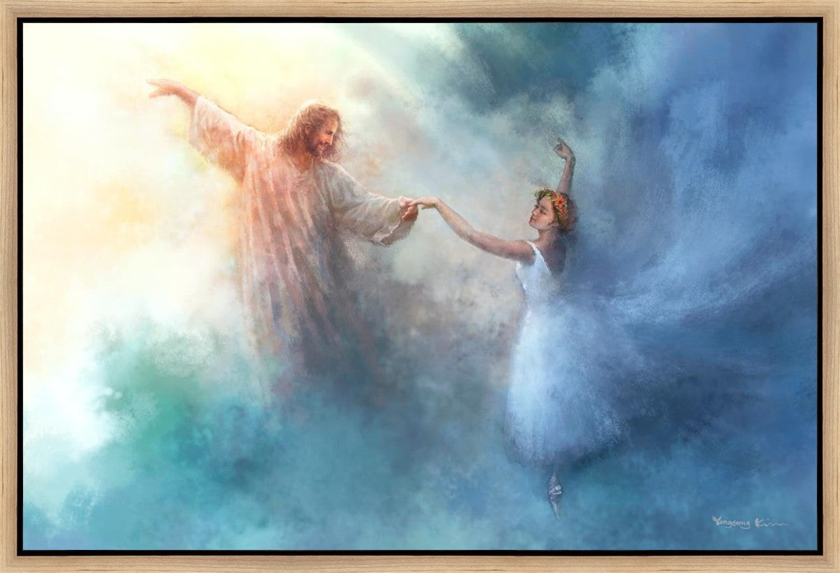 Elegant Pas de Deux Gallery Wrap Canvas Art - Perfect for Home Decor, Ballet Themed Rooms & Dance Studio Wall Art