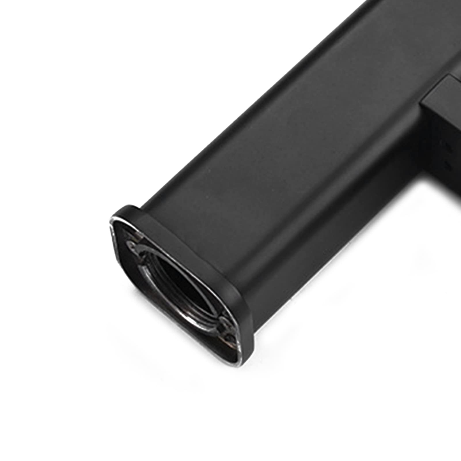 Black Matte Single Hole Plastic Bathroom Faucet - Stainless Steel Modern One Handle Sink Faucet - Water Spot & Stain Resistant - Perfect for Bathroom Vanity & Powder Room Upgrades