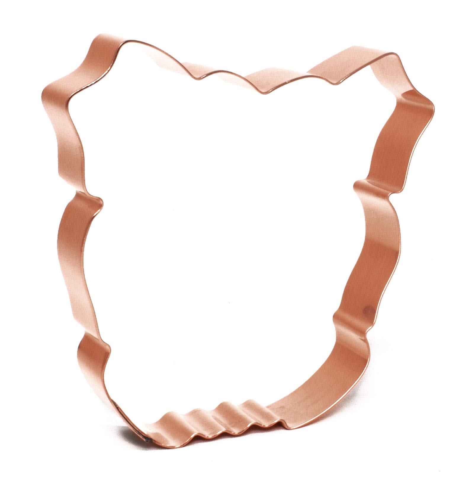 Bulldog Face Copper Cookie Cutter - Stainless Steel Baking Tool for Dog-Themed Cookies, Cakes & Decorations | Perfect for Birthday Parties, Pet Lover Gifts & Holiday Baking