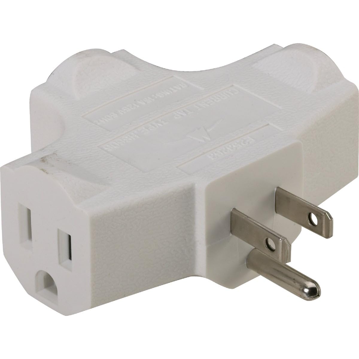 Bulk Multi Outlet Tap Adapter - 6 Way Splitter with Surge Protection for Home, Office & Kitchen | Expand Electrical Outlets for Lamps, Chargers & Appliances