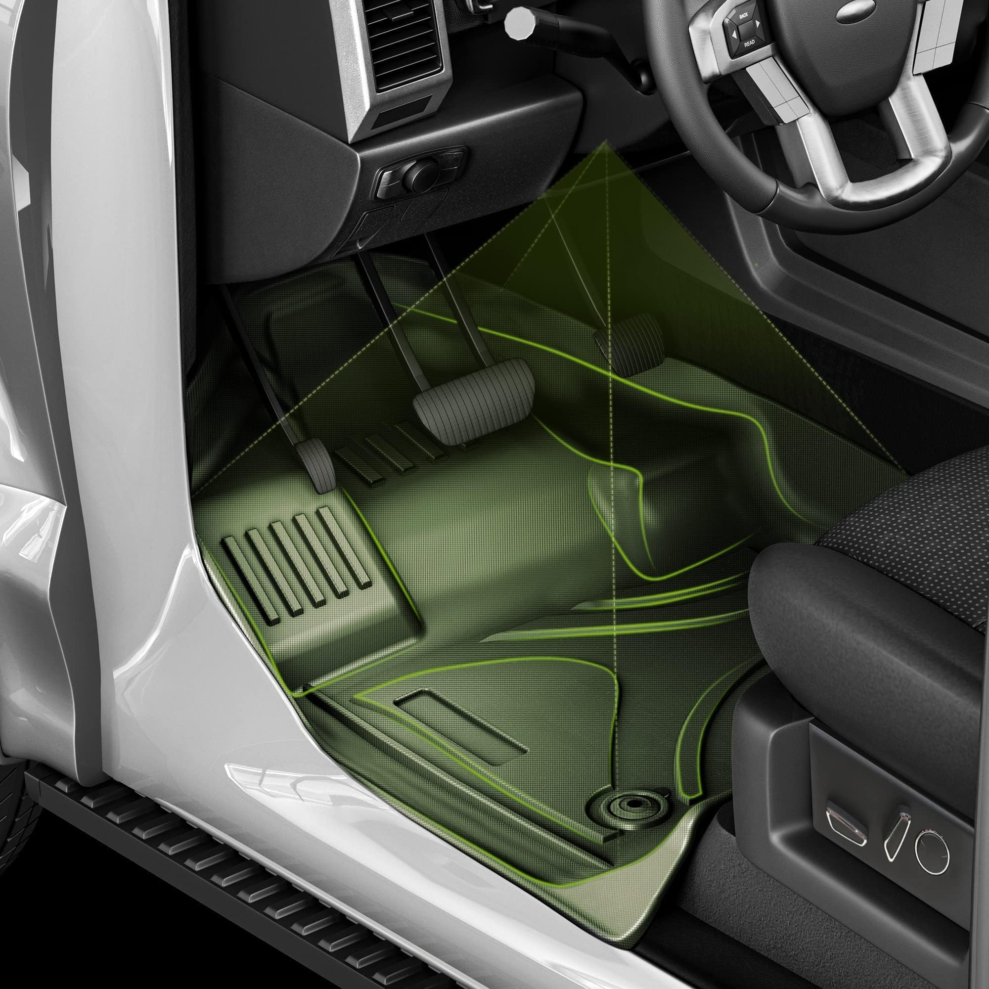 **2025 2024 2023 Honda CR-V (Non-Hybrid) Custom Fit All-Weather Floor Mats & Cargo Liner - TPE Front Rear Row & Trunk Mat Set, Black - Durable Car Accessories for Daily Commute & Road Trips**