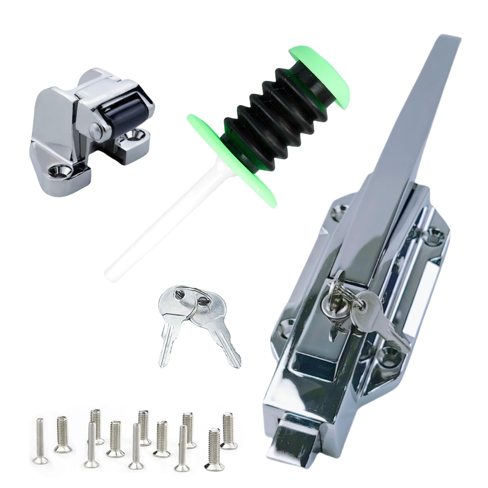 Freezer Door Handle & Walk-in Cooler Door Latch - 1.8 Inch Base Height for Commercial Freezers, Ovens & Laboratory Equipment | Durable Replacement Handle for Food Storage & Medical Facilities